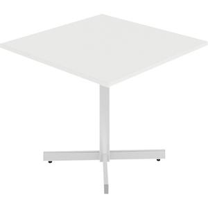 Newland Height-Adjustable Square Table - 36", 36", 29", 1", White, Square, Laminate