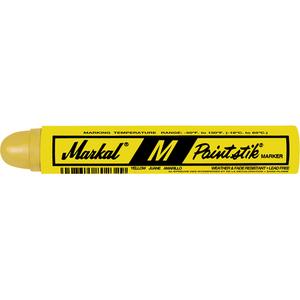 M Paintstik® Paint Marker - Yellow, Solid Stick, 1600°F, 144