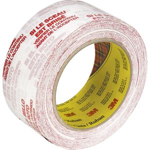Scotch® 3771 Box Sealing Tape with Message - Hot Melt, 48 mm (1-22/25"), 100 m (328'), 2 mils, If seal is broken..., 36, Polypropylene, clear