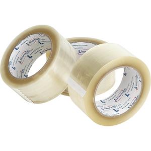 Box Sealing Tape - Hand, Hot Melt, 72 mm (2-13/16"), 100 m (328'), 2.2 mils, Clear