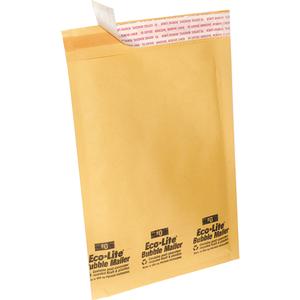 Ecolite Bubble Shipping Mailers - 10", 5", 0, golden kraft, 5" x 10", 250