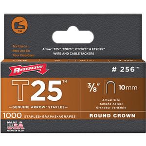 Staples - 10 mm, 3/8", 16, Plain, Round