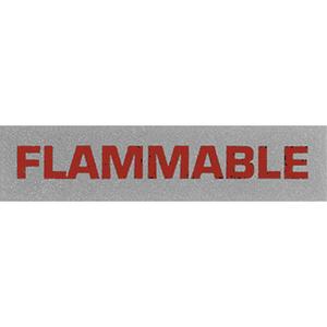 "Flammable" Special Handling Labels - Black on Red, 2", 5", Roll, Rectangular, Roll, Flammable, 500