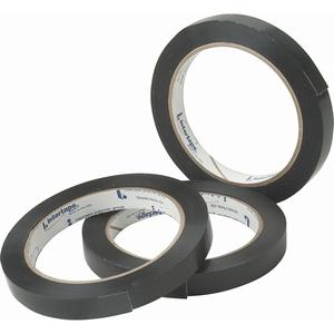 Black General Purpose Strapping Tape - 12 mm (47/100"), 54.864 m (180'), 2.7 mils, 90 lbs., Black, 144