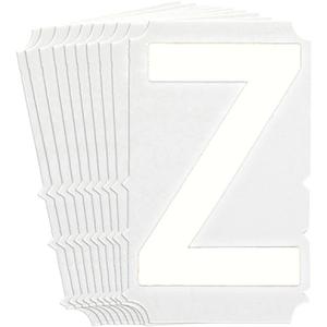 Quick-Align® Individual Gothic Number & Letter Labels - Z, White, 6"
