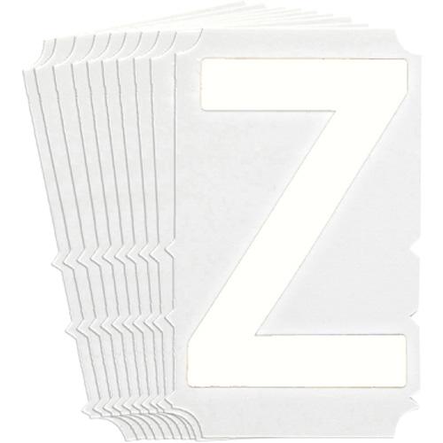 Quick-Align® Individual Gothic Number & Letter Labels - Z, White, 6"