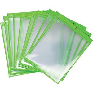 Protective Envelopes - Package, 25, Clear, Green, 12"