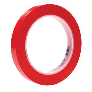 471 Vinyl Tape - 12 mm (1/2"), 32.9 m (108'), 5.3 mils, Red, Blue, Yellow, White