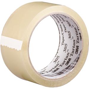 Tartan™ 305 Box Sealing Tape - Acrylic, 48 mm (2"), 100 m (328'), 1.6 mil, 1.6 mil, 36, clear
