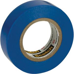 Scotch® 35 Colour Coded Tape - 12.7 mm (1/2"), 20.1 m (66'), 7 mils, Blue, Orange, 1/2"W X 20'L