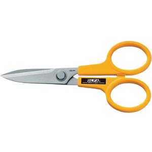 Stainless Steel Scissors - 5", Rings, Straight, Ambidextrous