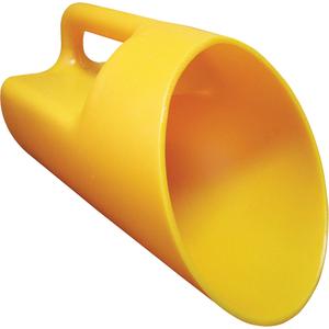 Polyethylene Salt & Sand Scoop - 1 gal., Yellow