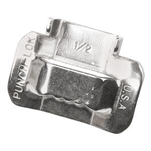 Buckles for Portable Stainless Steel Strapping - Stainless Steel, 1/2", Open, 100, 5830'
