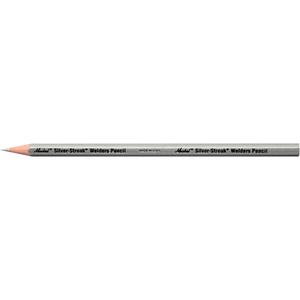 Silver-Streak® Welders Pencil - Round, Silver, 12, Package