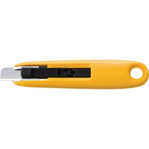 Compact Self-Retracting Safety Knife - Light-Duty, 11 mm, Carbon Steel, Plastic, Semi-Automatic, 11 mm