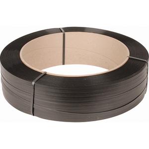 Strapping - Polypropylene, Machine, 1/2", 7200', Black, 6", 600 lbs.
