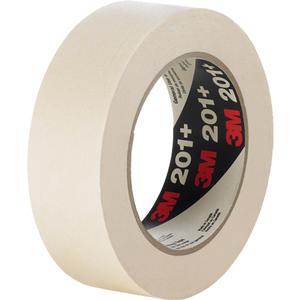 201+ General Use Masking Tape - 12 mm (1/2"), 18 mm (3/4"), 24 mm (1"), 36 mm (1-1/2"), 48 mm (2"), 72 mm (3"), 96 mm (3-3/4"), 1490 mm (59"), 55 m (180'), Tan