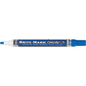 Brite-Mark® RoughNeck Marker - Blue, Liquid, Medium, 3/32"