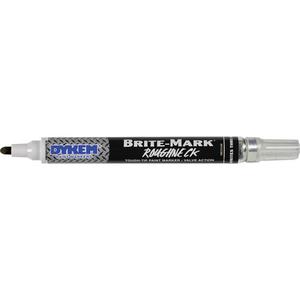 Brite-Mark® RoughNeck Marker - Black, Liquid, 3/32", Medium