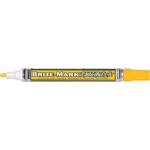 Brite-Mark® RoughNeck Marker - Yellow, Liquid, 3/32", Medium