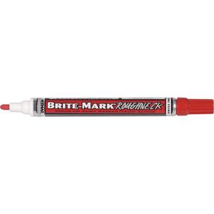 Brite-Mark® RoughNeck Marker - Red, Liquid, Medium, 3/32"