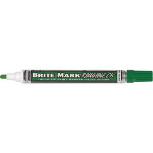 Brite-Mark® RoughNeck Marker - Green, Liquid, 3/32", Medium