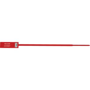 uniStrap Seal - Pull-Up Seal, Metal, 13", 1", Red, 1000/box, Box