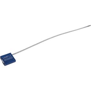 FlexiGrip™ High Security Security Seals - Cable Seal, Metal, 12", Blue, 1"