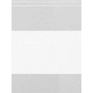 White Block Poly Bags - Reclosable, 10", 8", 2 mils, Case, 100 bags, 1000 bags