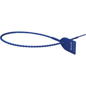 Tug-Tight™ Seals - Pull-Through, Plastic, 12", Blue, 40 lbs, Box, 1000