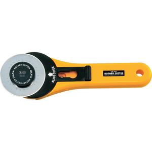 Straight Handle Rotary Cutter - 2-3/10", Yellow
