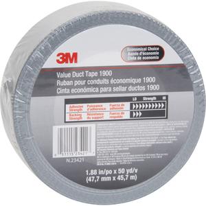 1900 Value Duct Tape - 48 mm (2"), 5.7 m (18.7'), 5.8 mils, Silver