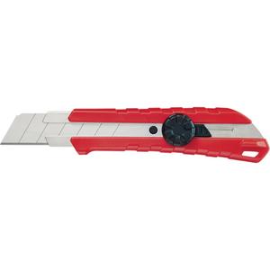 Snap-Off Knife - Utility, 25 mm, Carbide, Polypropylene/Rubber, 7", 1-3/4"