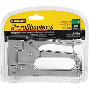 Light-Duty Staple Gun - 1/4"/5/16"/3/8", Manual, 29/64"
