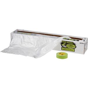 Overspray Protective Sheeting & Tape Kit - 400', 16', Plastic, 1.42", 180'