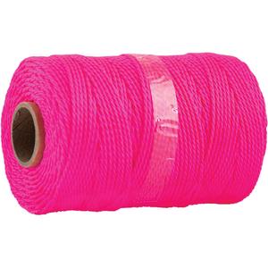 Twisted Mason Rope #18 - Nylon, 260', Pink, 110 lbs.