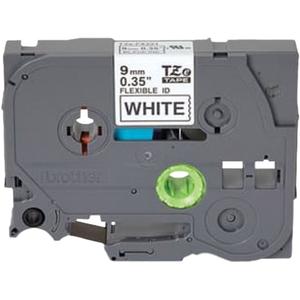 TZe Flexible Tape Cartridge - 9 mm, Black on White, 8 m/26', Brother Printers  GL100, GLH100, PT1000, PT1000BM, PT1010, PT1010B, PT1010NB, PT1010R, PT1010RDT, PT1010S, PT1090, PT1090BK, PT1100, PT1100QL