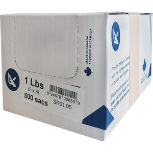 SR Series Food Packaging Bulk Pound Bags - Open Top, 10", 4", 0.85 mil, 2", Clear, 2 lbs.