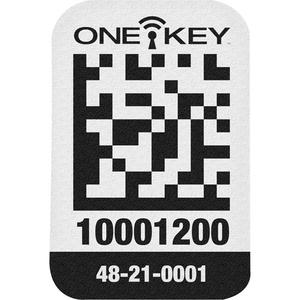 One-Key™ Asset ID Tags - 1", 3/4", Plastic