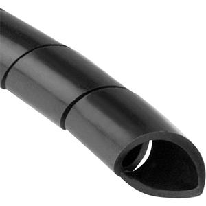Spiralwrap Protective Sheathing - 100', 1", Black, Polyethylene