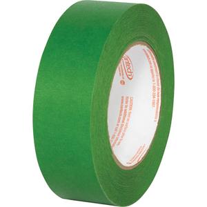 Premium Safe Tack Masking Tape - 36 mm (1-27/64"), 55 m (180.4'), Green, Fine Crepe Paper, Synthetic Rubber, 5 mils, 32 oz./in