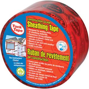 Contractors Sheathing Tape - 60 mm (2-3/8"), 55 m (180.4'), Red, 3 mils