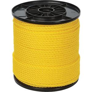 1/4" Yellow Twisted 3-Strand Rope - Polypropylene, 550'