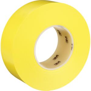 Durable Floor Marking Tape 971 - Yellow, Vinyl, 2", 108', 110 PSI, 17 mil