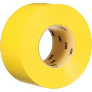 Durable Floor Marking Tape 971 - Yellow, Vinyl, 3", 108', 110 PSI, 17 mil