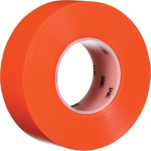 Durable Floor Marking Tape 971 - Orange, Vinyl, 2", 108', 110 PSI, 17 mil