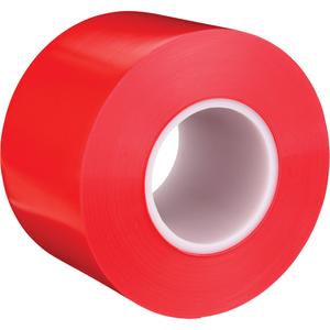Durable Floor Marking Tape 971 - Red, Vinyl, 4", 108', 110 PSI, 17 mil