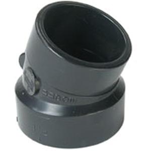 Street Elbow Fitting - Spigot x Hub, Plastic, 1-1/2"
