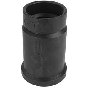 Pipe Adapter - Plastic, 2", Soil Pipe Ferrule x DWV Cap