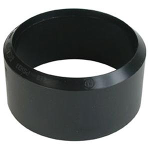 Pipe Adapter Bushing - Plastic, 3", DWV Spigot x Sewer Hub